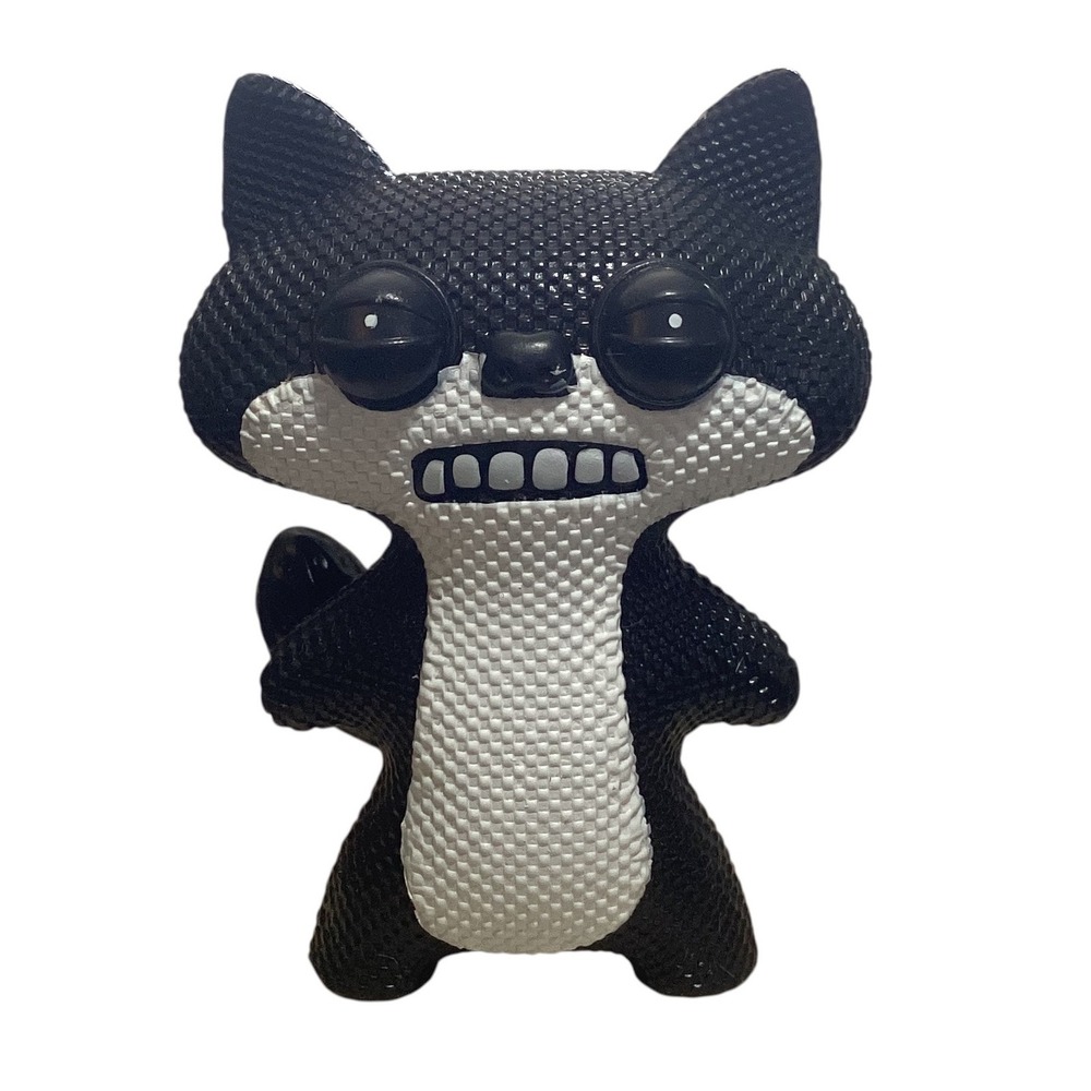 Fuggler Funny Ugly Monster 2.5 Inch Black White Fox Vinyl Figure Collectible